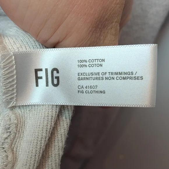 FIG Women Long Sleeve Waffle Texture Shirt Round Neck Size S Made In Canada - Picture 5 of 8